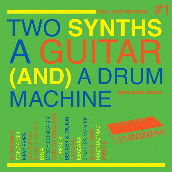 Soul Jazz Records Presents – Two Synths, a Guitar (&) a Drum MacHine – Post Punk Dance Vol.1 (Neon Green Vinyl/DL Card) (I) 🇺🇸