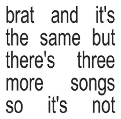 Charli Xcx – Brat & It's the Same but There's Three More Songs So It's Not [CD Nuevo] 💿 🇺🇸