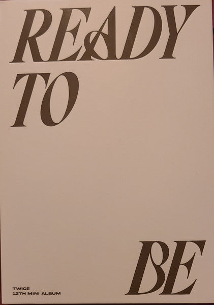 Twice – Ready to Be (12th Mini Album) [CD Nuevo] 💿 🇺🇸