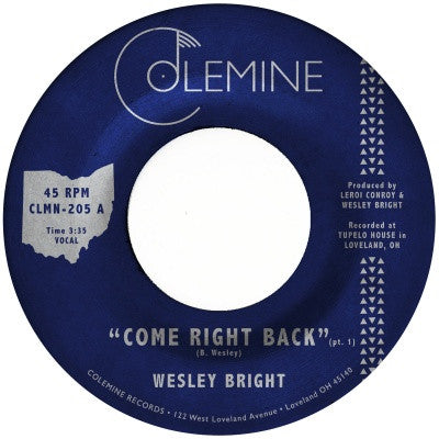 Wesley Bright – Come Right Back 🇺🇸