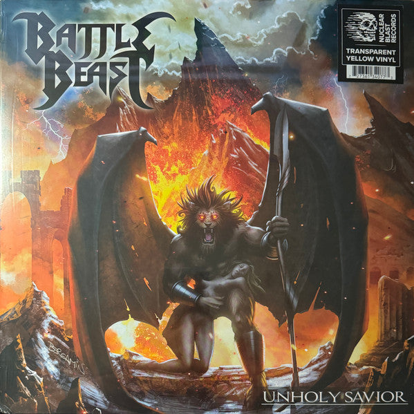 Battle Beast – Unholy Savior (Transparent Yellow Vinyl) 🇺🇸