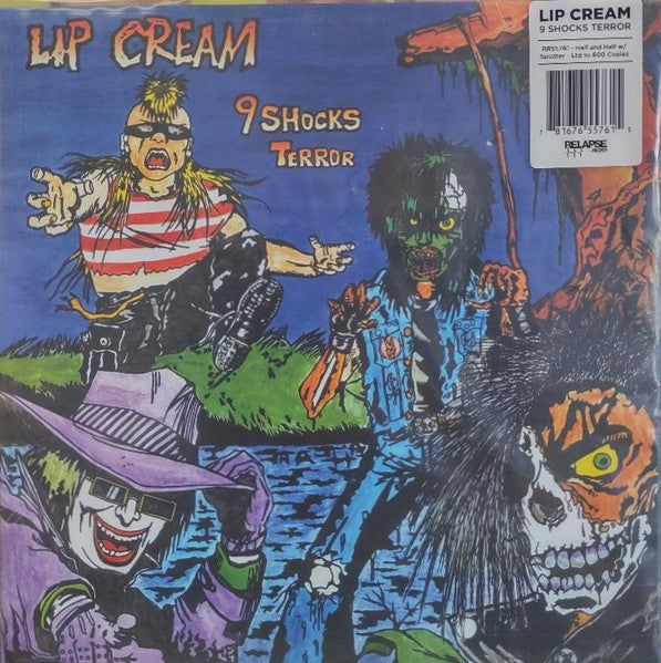 Lip Cream – 9 Shocks Terror (Custom Half & Half with Splatter Vinyl) (I) 🇺🇸