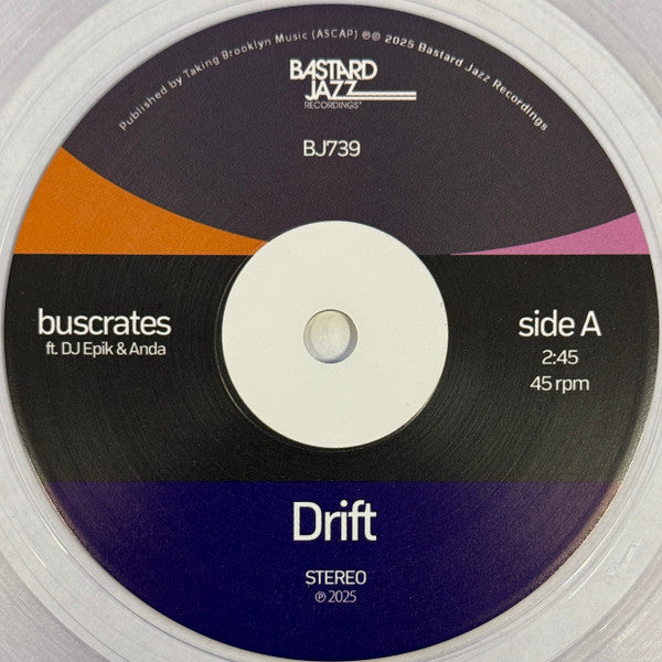 Buscrates – Drift/Serenity (Transparent Vinyl) 🇺🇸