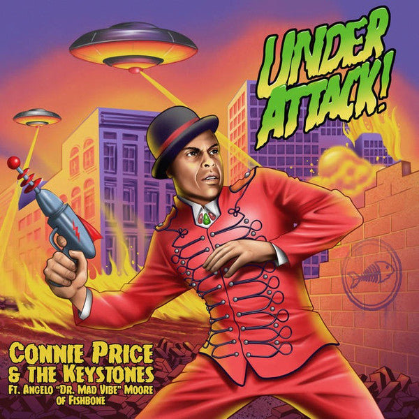 Connie & the Keystones Ft. Angelo Moore of Fishbone Price – Under Attack! B/W Under Attack! (Professor Shorthair Remix) 🇺🇸