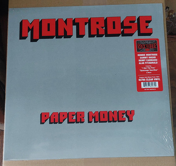 Montrose – Paper Money (50TH Anniversary/Ultra Clear Vinyl) (Rocktober) 🇺🇸