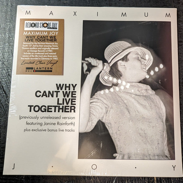 Maximum Joy – Why Can't We Live Together (Clear Vinyl) 🇺🇸