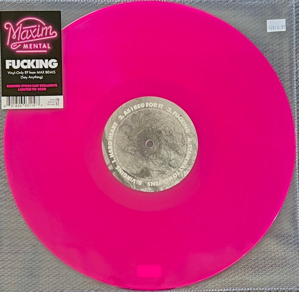 Maxim Mental – Fucking EP (Translucent Pink Vinyl W/ Etched B-side) 🇺🇸