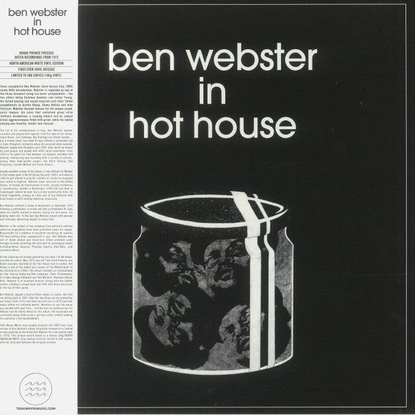 Ben Webster – In Hot House (White Vinyl/180G) 🇺🇸