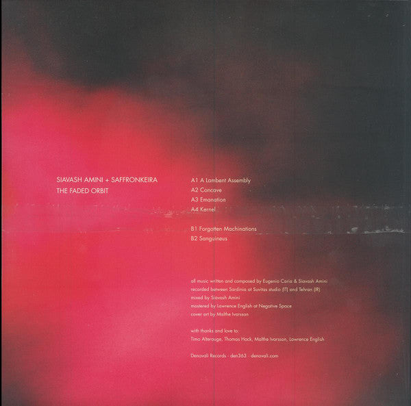 Saffronkeira & Siavash Amini – Faded Orbit (Red Vinyl/180G/DL Card) (I) 🇺🇸