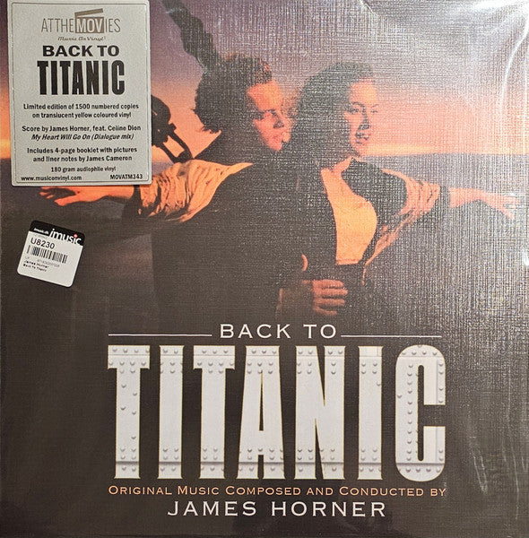 James Horner – Back to Titanic (OST) (2LP/TRANSLUCENT Yellow Vinyl/180g/numbered) 🇺🇸