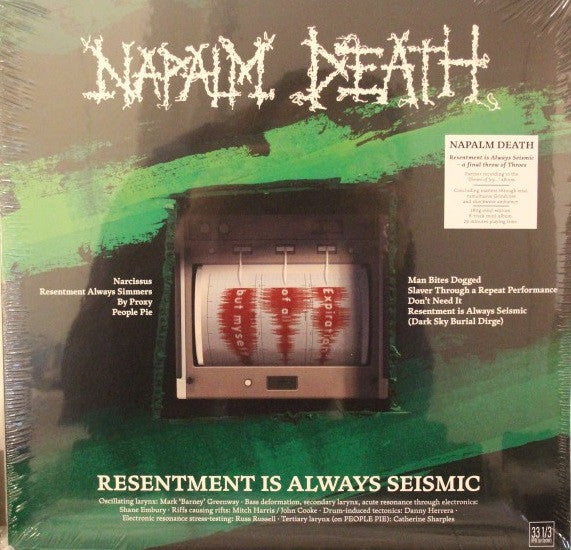 Napalm Death – Resentment is Always Seismic - a Final Throw of Throes 🇺🇸