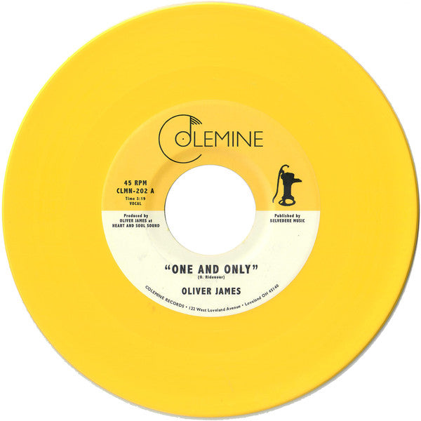 Oliver James – One & Only (Opaque Yellow 7INCH) 🇺🇸