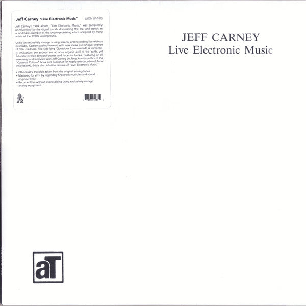 Jeff Carney – Live Electronic Music 🇺🇸