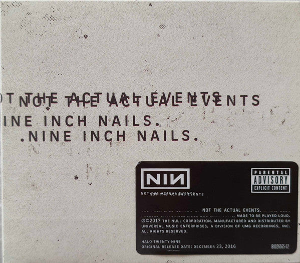 Nine Inch Nails – Not the Actual Events [CD Nuevo] 💿 🇺🇸