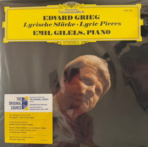 Emil Gilels – Grieg Lyric Pieces (the Original Source Series) (180G) 🇺🇸