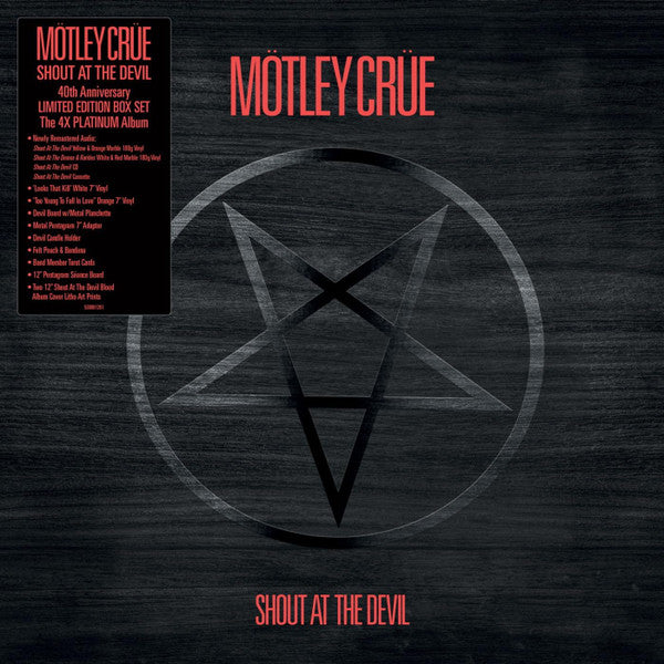 Motley Crue – Shout at the Devil (40TH Annivesry BOX SET/Color Vinyl & Colored 7INCH) 🇺🇸