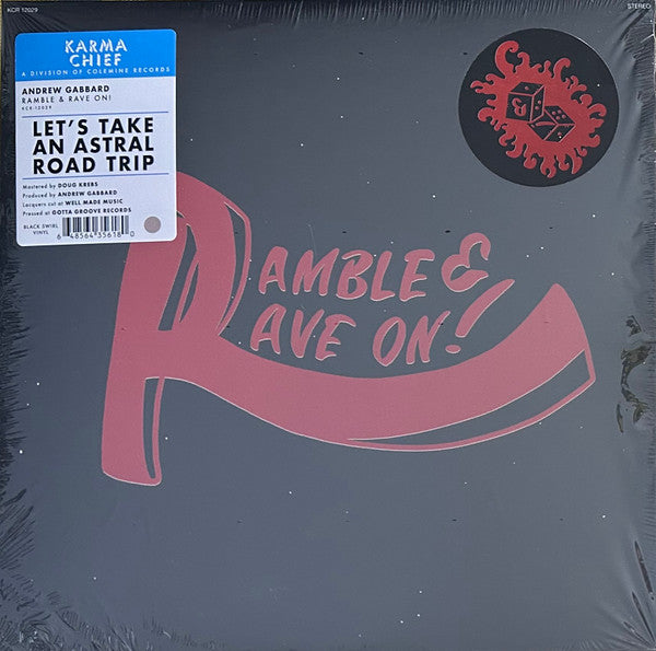 Andrew Gabbard – Ramble & Rave on! (Clear W/ Black Swirl Vinyl) 🇺🇸