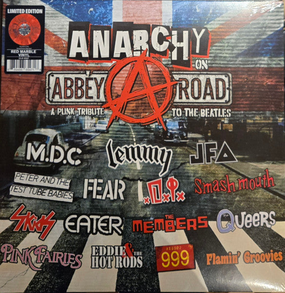 Various Artists – Anarchy on Abbey Road - a Punk Tribute to the Beatles (Red Marble Vinyl) 🇺🇸