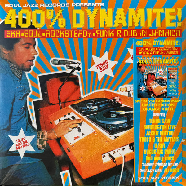 Soul Jazz Records Presents – 400% Dynamite! Ska, Soul, Rocksteady, Funk & Dub in Jamaica (2LP/Orange Vinyl) (RSD) 🇺🇸