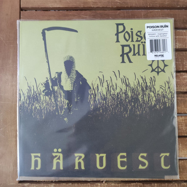 Poison Ruin – Harvest (Highlighter Yellow W/ Black Splatter Vinyl) 🇺🇸