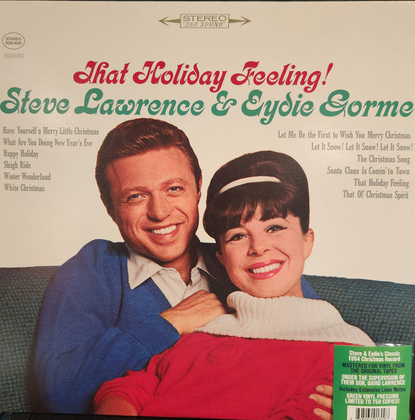 Steve & Eydie Gorme Lawrence – That Holiday Feeling! (Remastered) (Green Vinyl) 🇺🇸