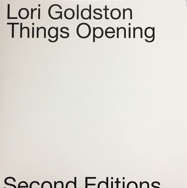 Lori Goldston – Things Opening 🇺🇸