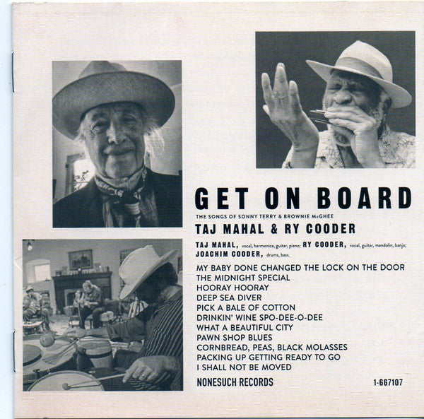 Taj Mahal & Ry Cooder – Get on Board [CD Nuevo] 💿 🇺🇸