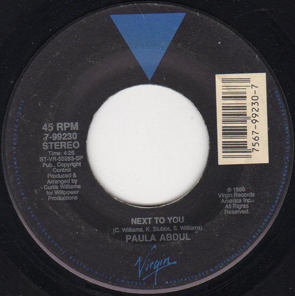 Paula Abdul – Forever Your Girl [7" 45 RPM Single] (Usado)