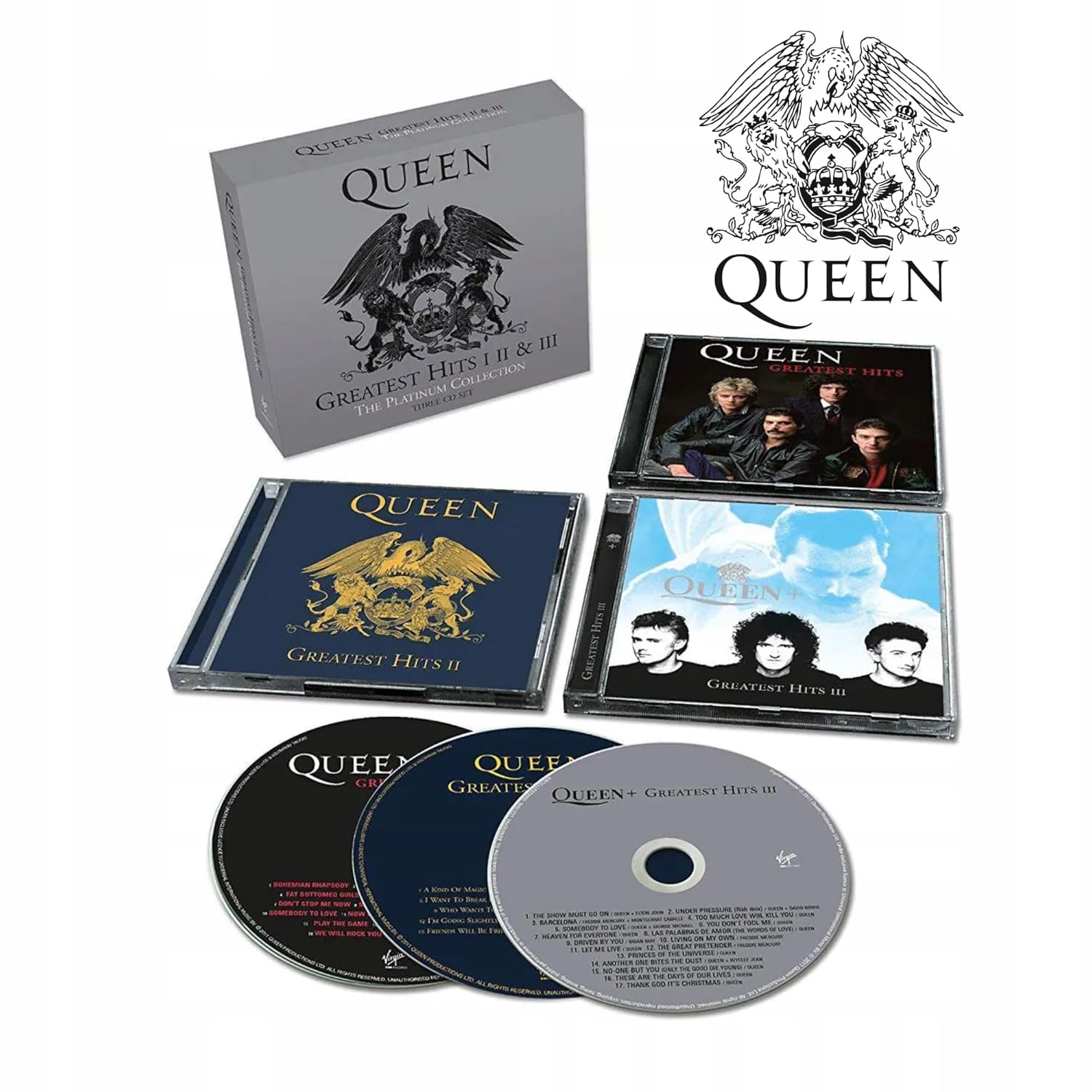 Queen – Greatest Hits I II & III [The Platinum Collection] (CD Nuevo) 💿 🇺🇸