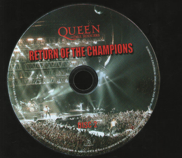 Queen + Paul Rodgers – Return Of The Champions [CD Usado] 💿