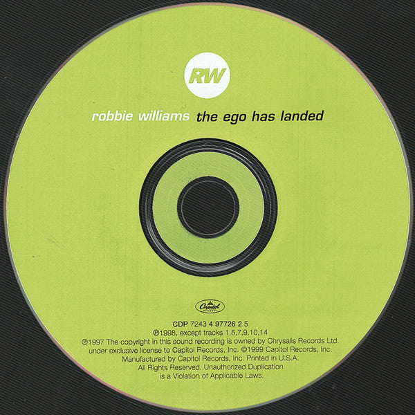 Robbie Williams – The Ego Has Landed [CD Usado] 💿