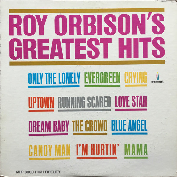 Roy Orbison – Roy Orbison's Greatest Hits (Usado)