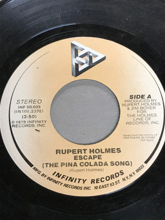 Rupert Holmes – Escape (The Pina Colada Song) [7" 45 RPM Single] (Usado)