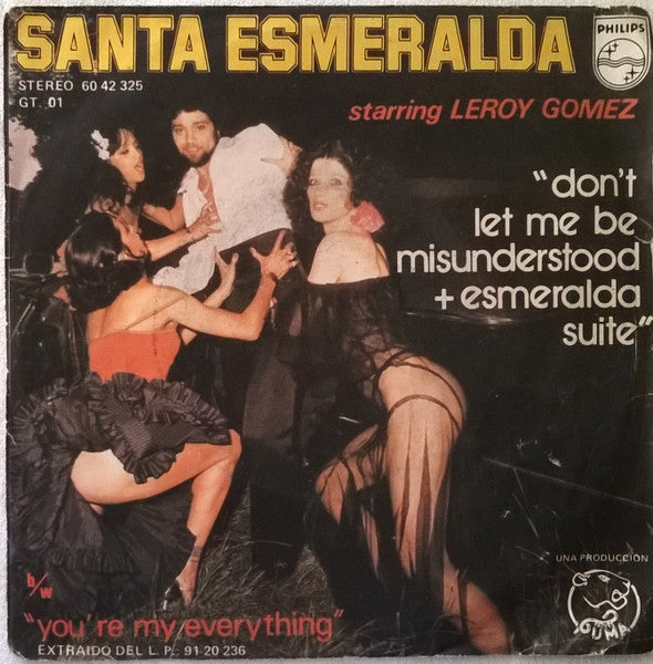 Santa Esmeralda Starring Leroy Gomez – Don't Let Me Be Misunderstood + Esmeralda Suite (Single 7" - Usado)