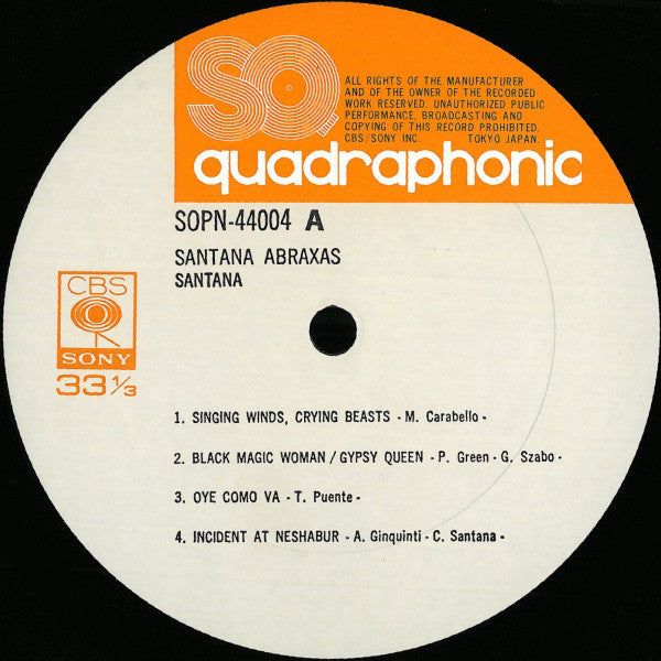 Santana – Abraxas (Usado) 🇯🇵