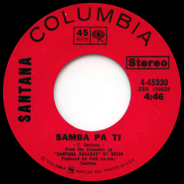 Santana – Oye Como Va [7" 45 RPM Single] (Usado)