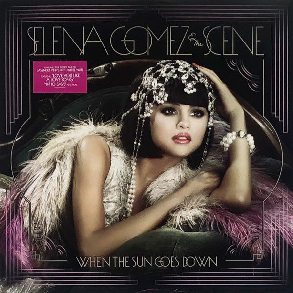 Selena Gomez & The Scene – When The Sun Goes Down [Limited Edition Lavender With White Swirl Vinyl] (Usado)