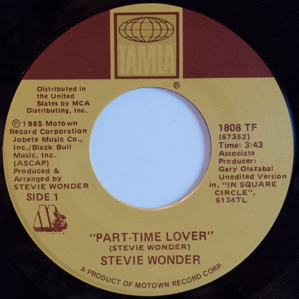Stevie Wonder – Part-Time Lover [ 7" 45 RPM Single] (Usado)