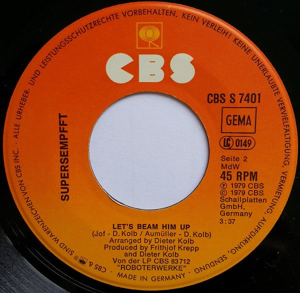 Supersempfft – Out Of Time [7" 45 RPM Single] (Usado)