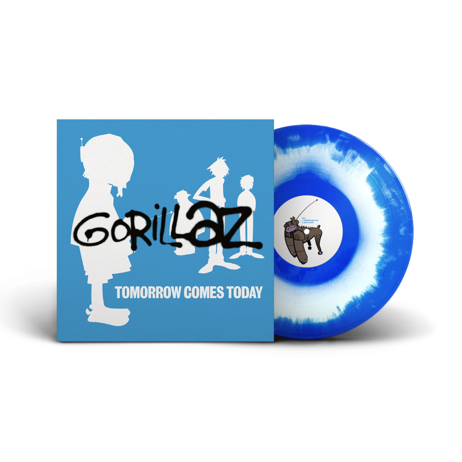 Gorillaz - Tomorrow Comes Today EP [White and Blue Vinyl / 4-track EP]