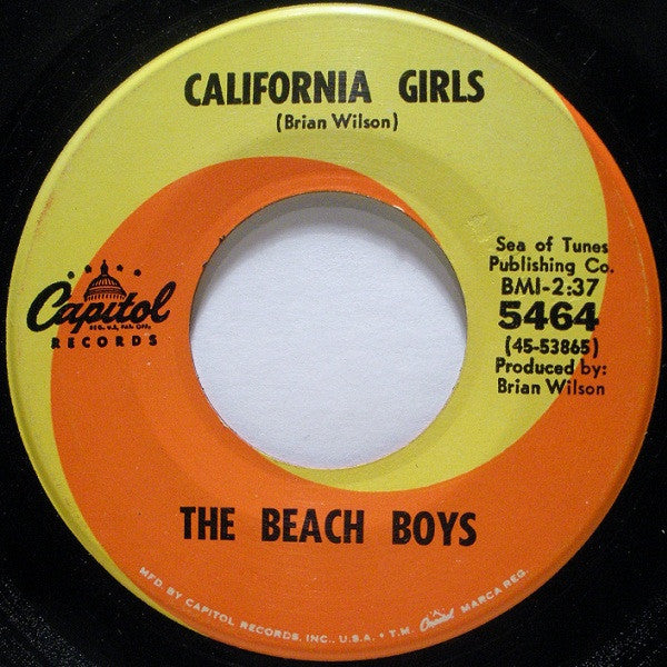 The Beach Boys ‎– California Girls / Let Him Run Wild [7" 45 RPM Single] (Usado)