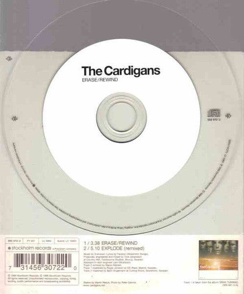 Cardigans (The) – Erase / Rewind [Minimax Single Cardboard Sleeve] (Usado)