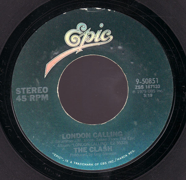 Clash (The) – Train In Vain (Stand By Me)/London Calling [7" 45 RPM Single] (Usado)
