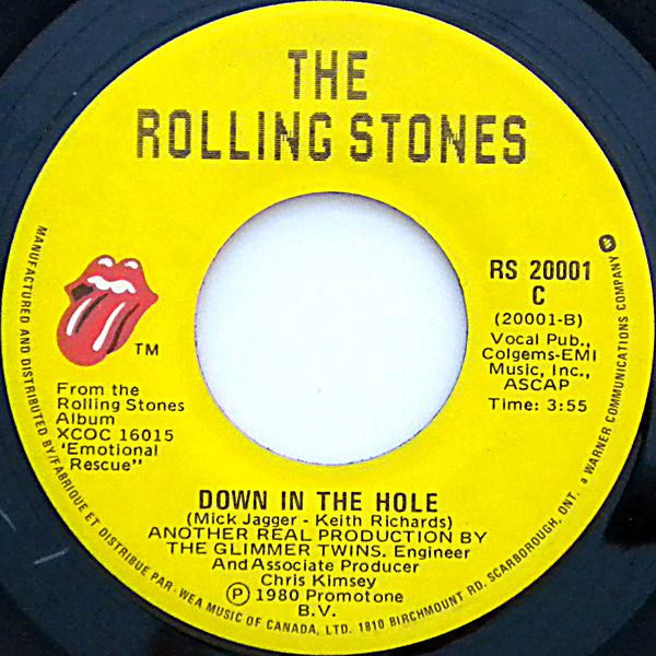 Rolling Stones (The) – Emotional Rescue [7" 45 RPM Single] (Usado)