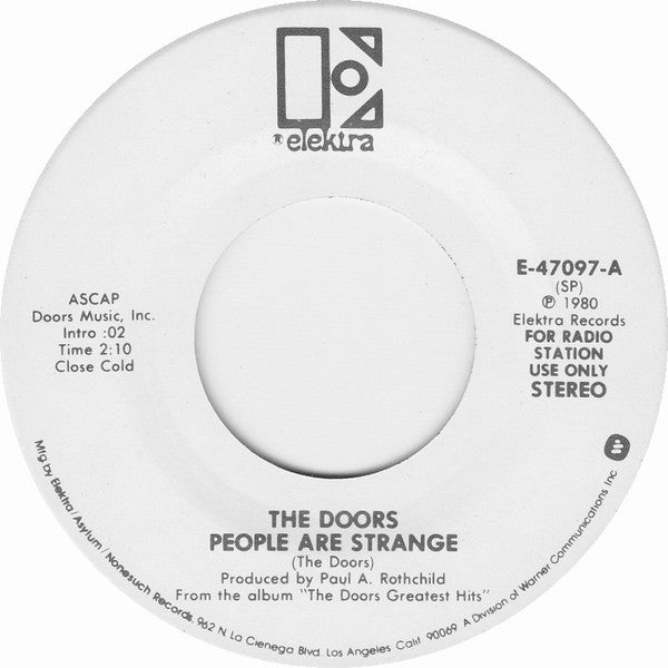 Doors (The) – People Are Strange [7", 45 RPM, Single] (Usado)