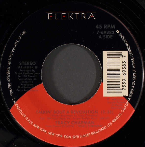 Tracy Chapman – Talkin' Bout A Revolution [7" 45 RPM Single] (Usado)