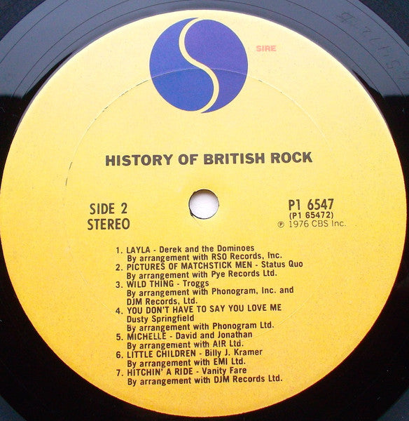 Various – History Of British Rock (Usado)