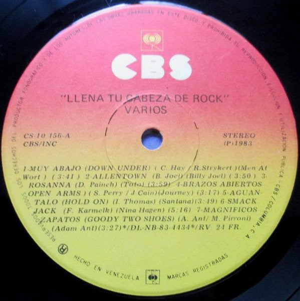 Various – Llena Tu Cabeza De Rock (Usado)