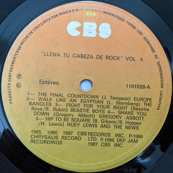 Various – Llena Tu Cabeza De Rock Vol. 4 (Usado)