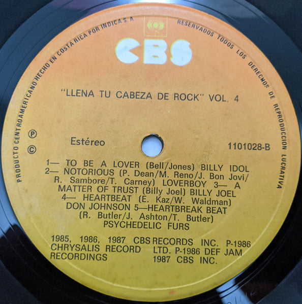 Various – Llena Tu Cabeza De Rock Vol. 4 (Usado)
